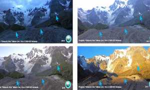 ghiacciaio belvedere confronti