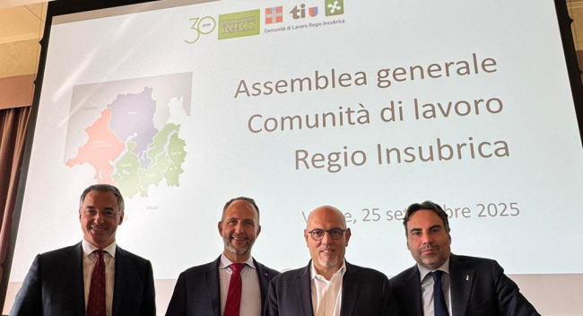 Regio Insubrica: Präsidentschaft wechselt vom Tessin zur Lombardei