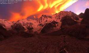 tramonto monte rosa