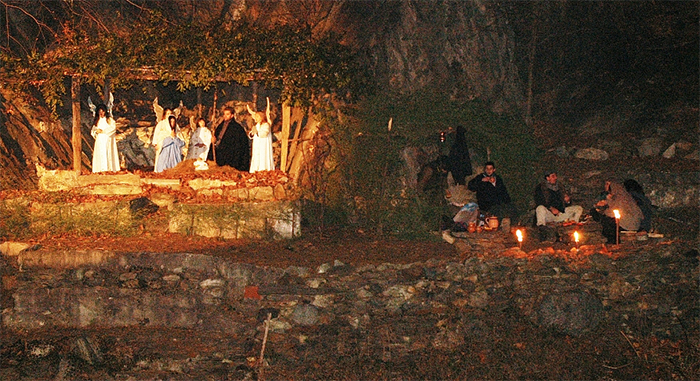 Heiligabend in Vogogna mit der Lebenden Krippe