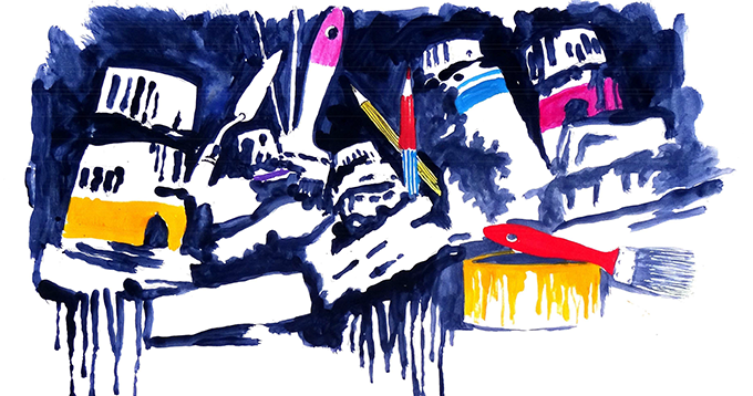"Das Atelier von Giuliano Crivelli" - Ausstellung neuer Gemälde im Atelier T102