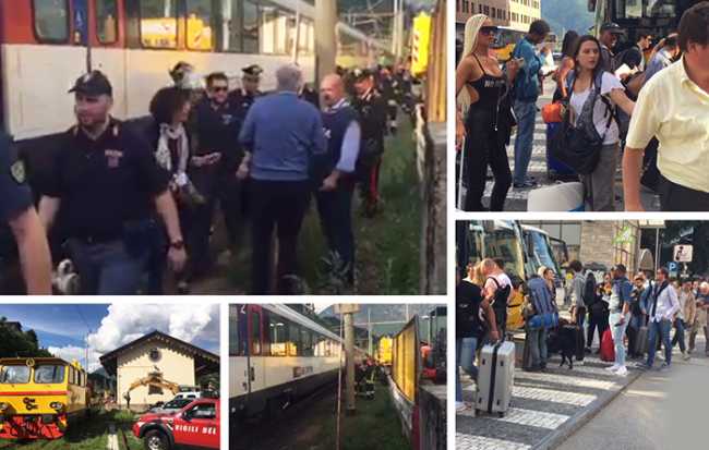 passeggeri treno bloccato