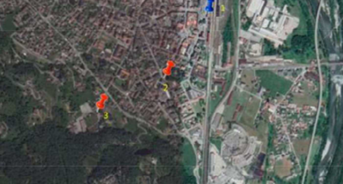 4 Ladepunkte in Domodossola