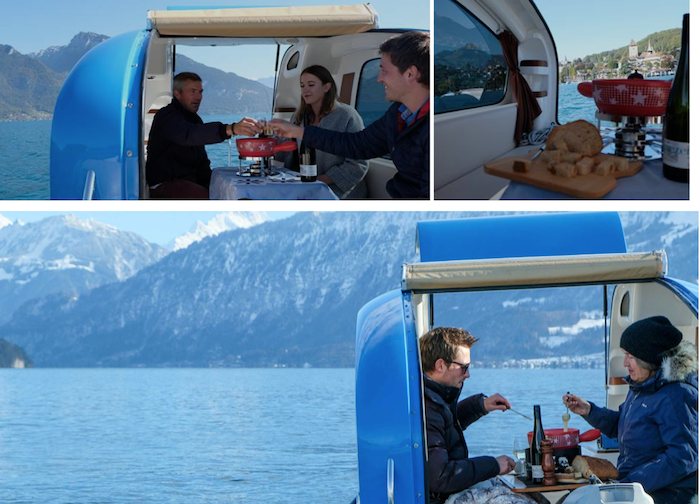 Auch im Winter den See entdecken: “Fondue per due” auf dem Thunersee