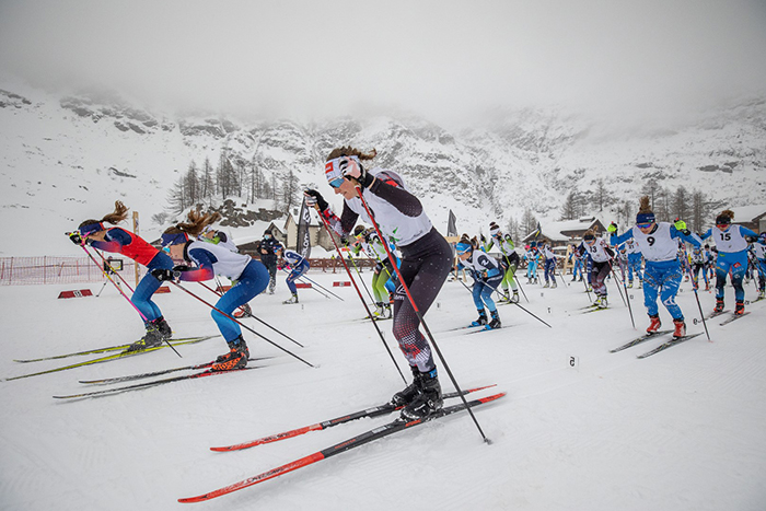 Das Formazza Tal umarmt "Covid-free" die 250 Athleten des Langlauf Eurocups im Formazza Tal